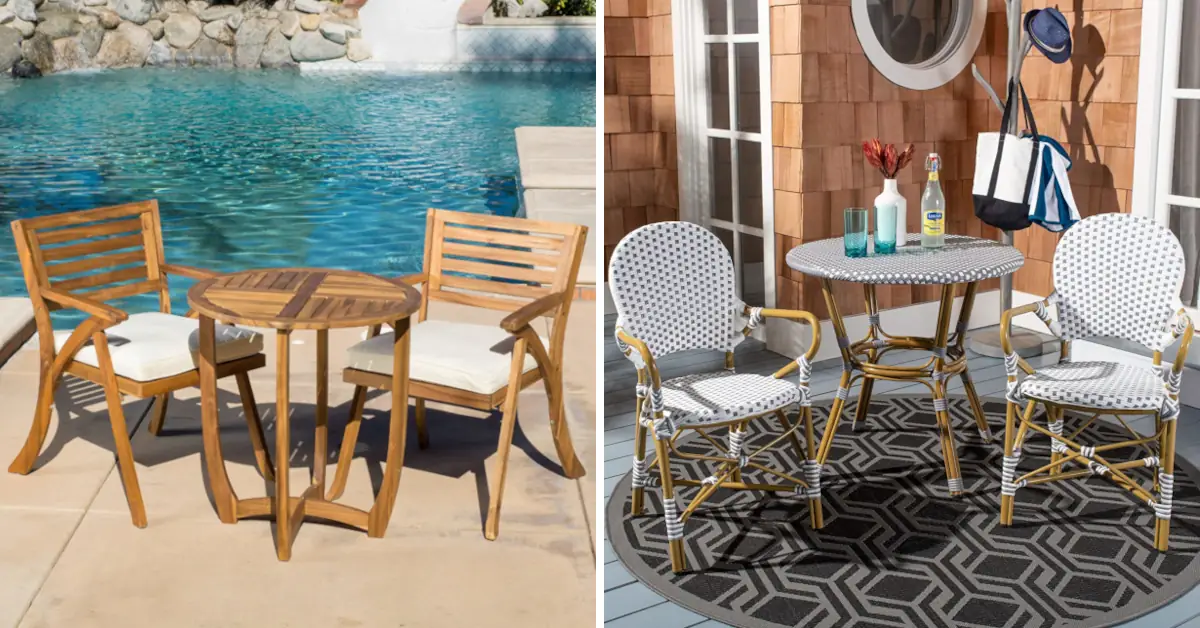 best outdoor bistro sets patio bistro set featured